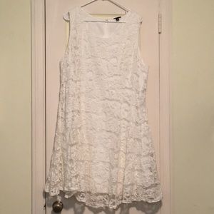 Cream lace Torrid dress size 24